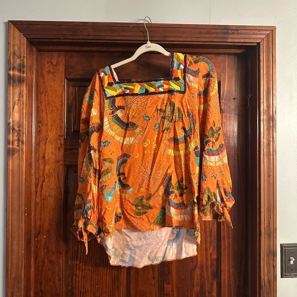 Colorful Farm Rio Women's Top with Square Neckline - Picture 3 of 4